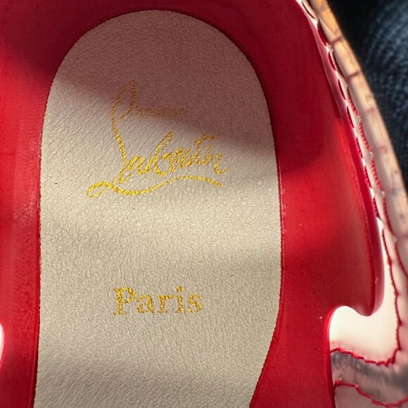 Christian Louboutin Arpoador Navy Drawstring Sock Sneakers Size 39 US 9 Women's - Picture 14 of 16